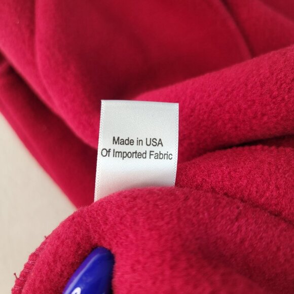 Janska Fleece Sleeveless Cloak Vest XS Oversized Red Casual Layering USA New - Picture 8 of 10